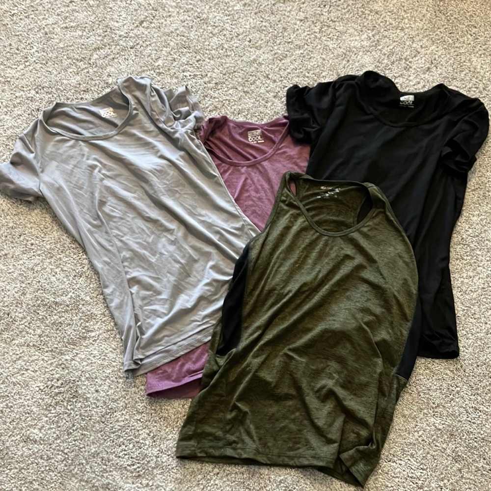Bundle of workout tee shirts